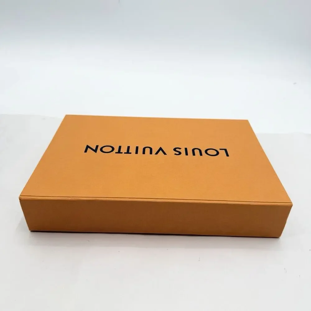 Louis Vuitton Authentic Orange Empty Magnetic Gift Box & Tissue 12